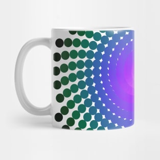 Whirlpool Spiral | Dark Nebula Pink Blue Green Mug